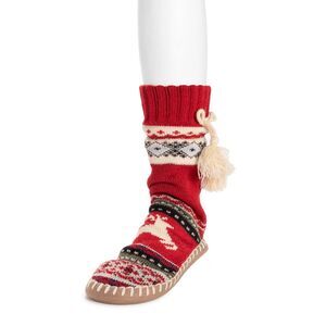 MUK LUKS 50th Anniversary Kids Slipper Socks - Large (1-3)